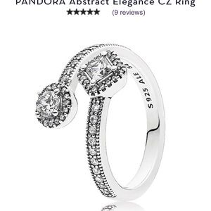 Pandora size 7 sterling silver elegant ring